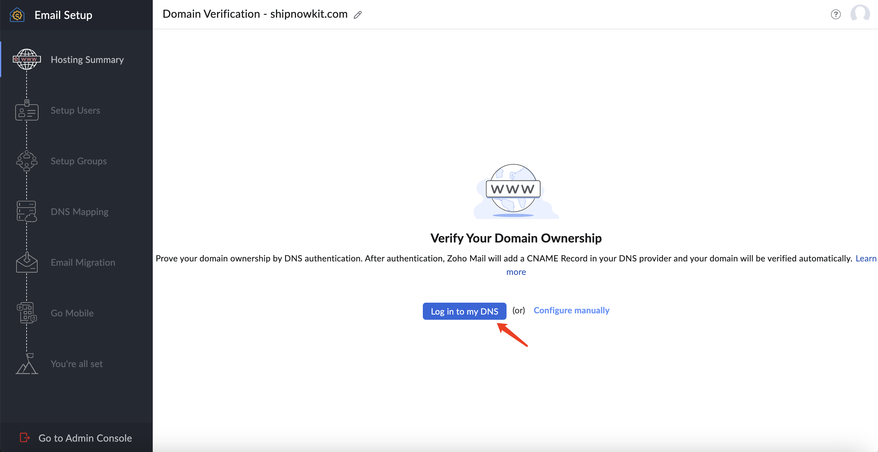 DNS Login